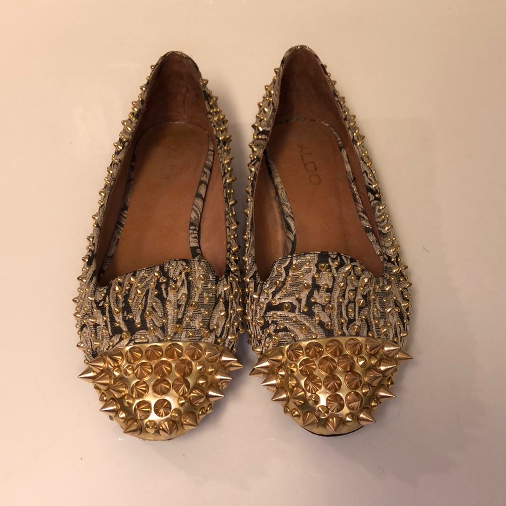 Aldo spiked flats